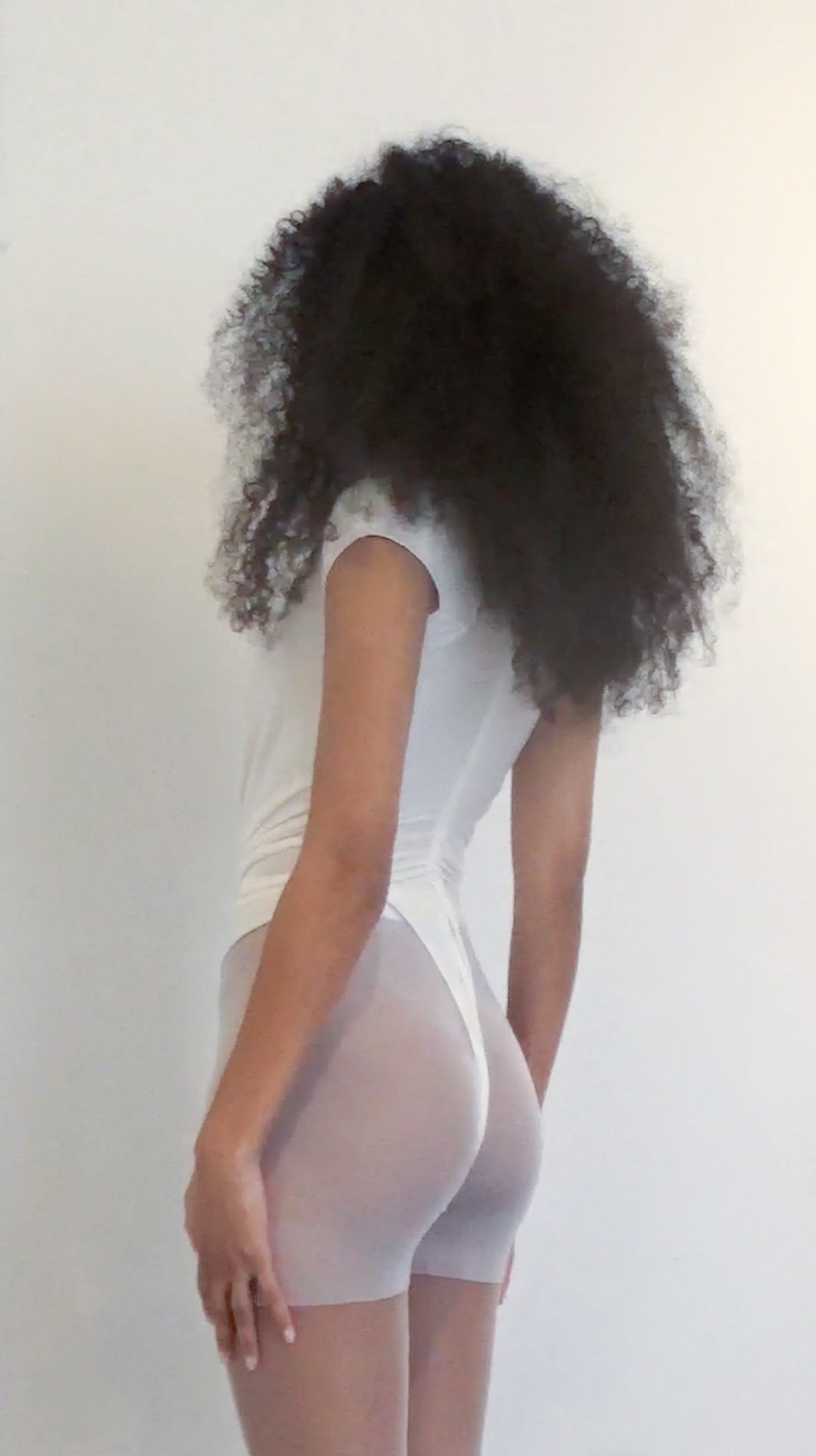 Deep-V Ruched Bodysuit