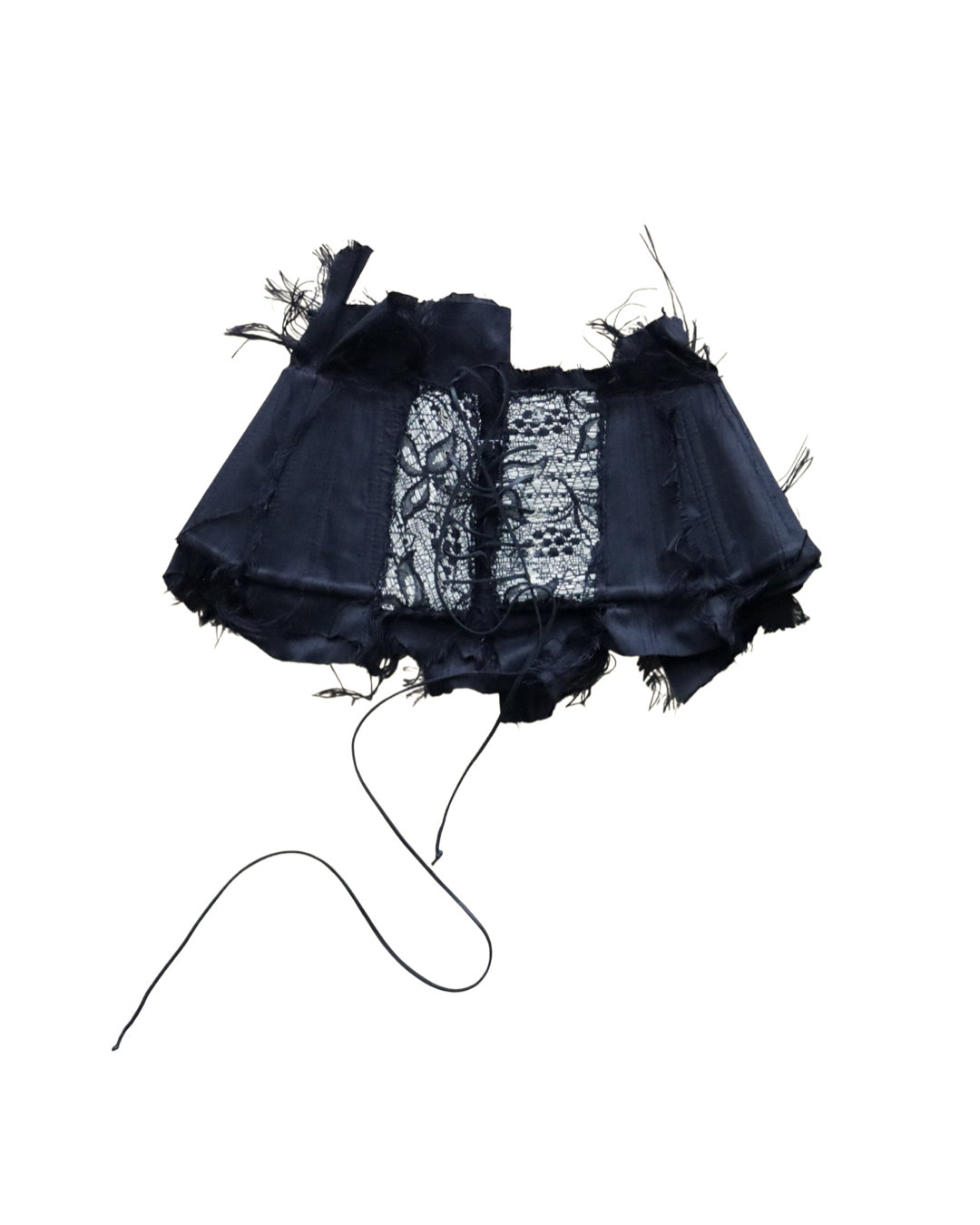 Distressed Silk Doll Hip Corset